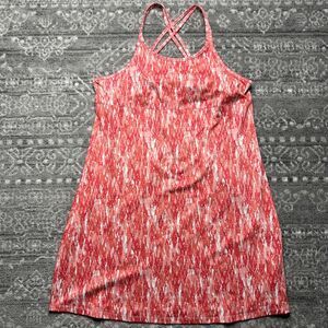 Columbia PFG Omni -Wick Athletic Dress XL Coral Abstract Digital Pickleball